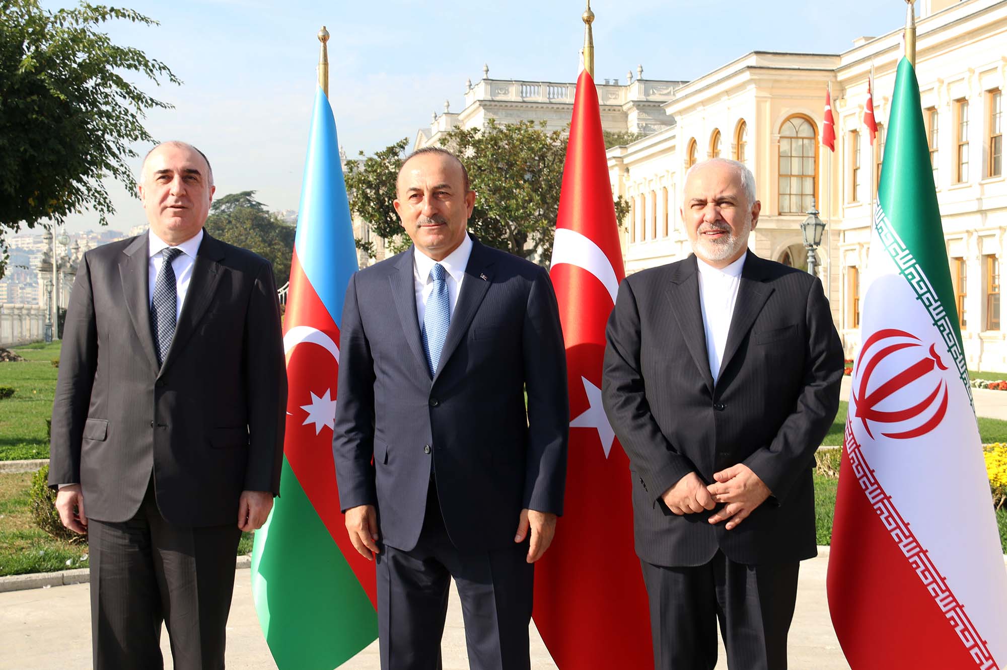 عقد الاجتماع السادس المشترك بین وزراء خارجیة ایران واذربیجان وتركیا