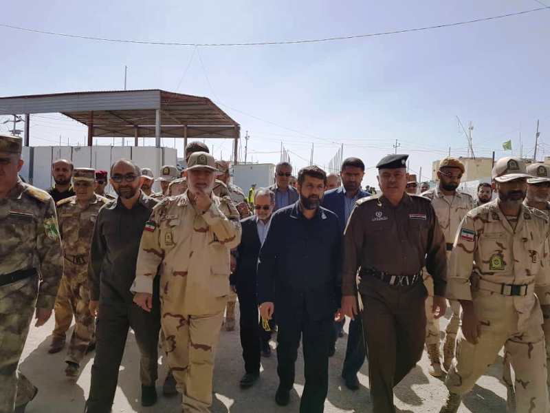 محافظ خوزستان و مندوب الحکومة العراقیة یتفقدون منفذ الشلامجه