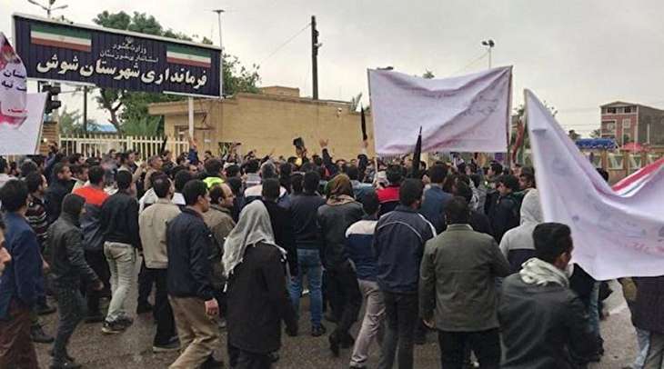 محافظ خوزستان : اعقتال 4 اشخاص خلال الاحتجاجات  في قضاء ‘هفت تبة’