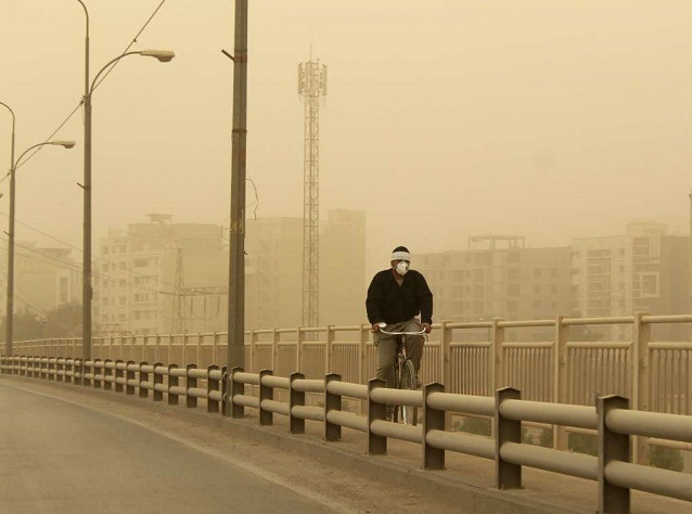تحذير أصفر من عواصف غبارية ورياح شديدة في خوزستان حتى الثلاثاء