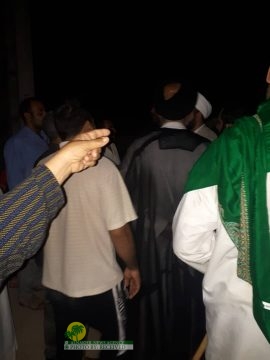 بالصور ممثل الولي الفقيه يصطحب معه المسؤولين الى منطقتي حي مندلي وحي السادات