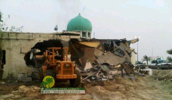 الوفاق: النظام البحريني يهدم المساجد و يمنع اقامة الصلاة