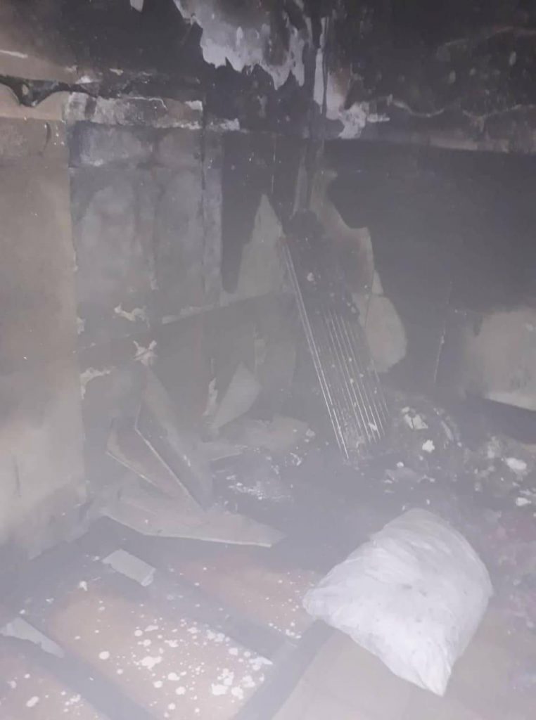بالصور.. السيطرة على حريق اندلع في فندق بمدينة كربلاء المقدسة