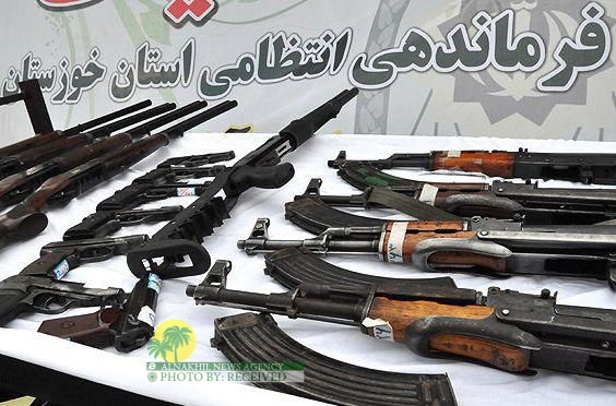 ضمن تنفيذ خطة تعزيز الامن الاجتماعي ؛تم العثور على 141 أسلحة غير قانونية في خوزستان
