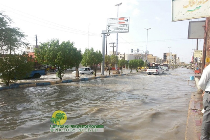 غزارة الامطار تعطل مدارس عدد من مدن خوزستان