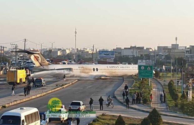 افتتاح طريق معشور- راس الميناء صباح اليوم بعد نقل الطائرة الى المطار