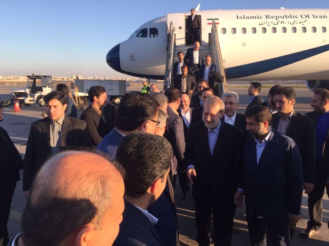 بالصور..رئیس البرلمان الایراني يصل الاهواز في زيارة تستغرق يوما واحدا