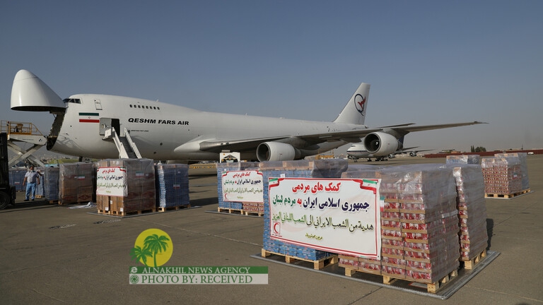 إيران ترسل طائرتي مساعدات إنسانية إلى لبنان