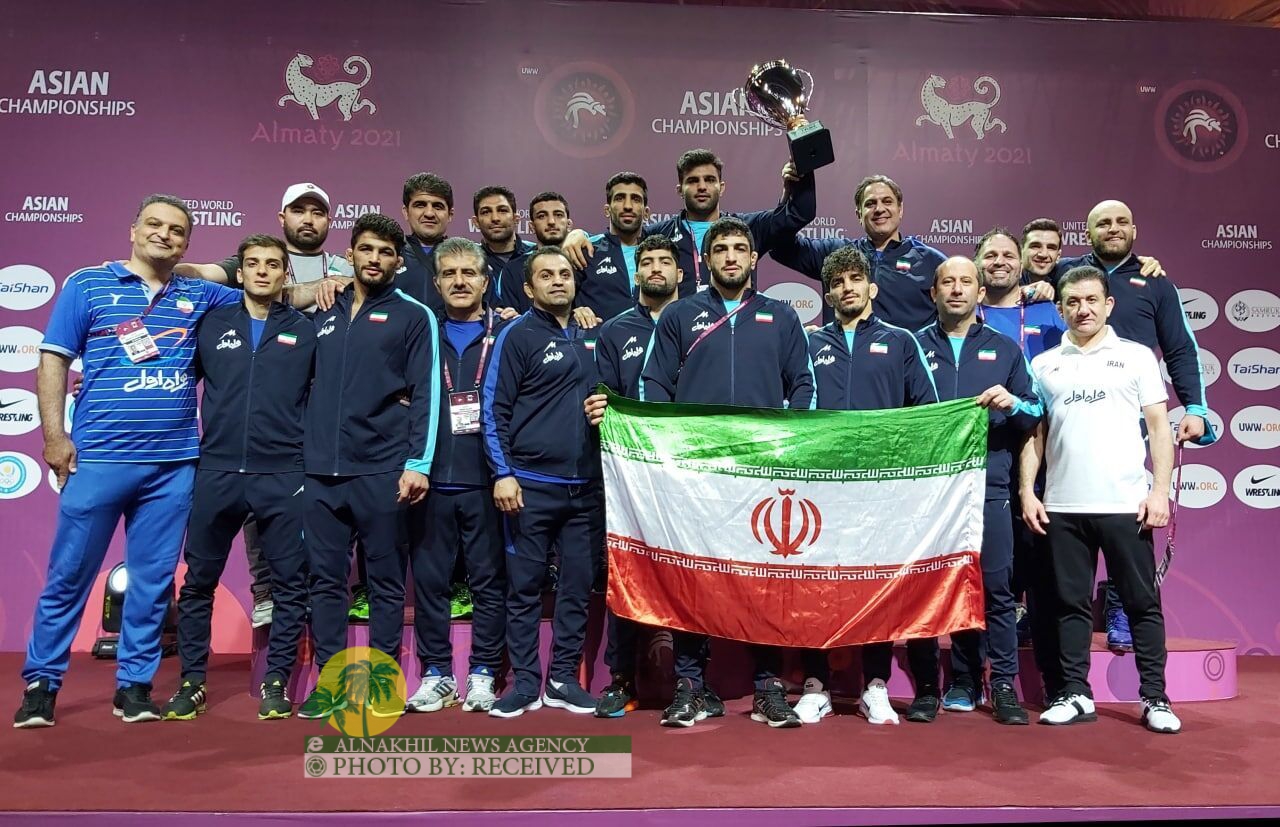 المصارعة الايرانية تفوز بلقب اسيا 2021