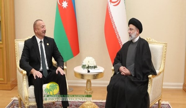 الرئيس الايراني لـ علييف: لن نسمح بزعزعة الامن وتدخلات الاجانب بالمنطقة