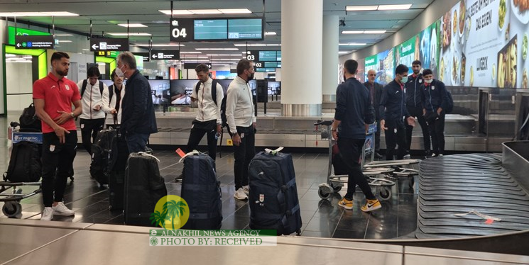 المنتخب الوطني الايراني لكرة القدم يصل الى فيينا + صورة