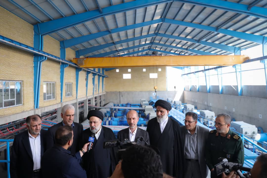 رئيس الجمهورية يفتتح مشروع الغدير لتزويد محافظة خوزستان بالمياه