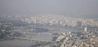 تلوث الهواء في 9 مدن في خوزستان