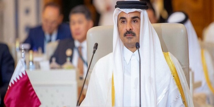 امیر قطر للرئيس الايراني: نقف بجانبكم