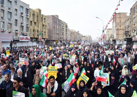 انطلاق مسيرات الاحتفال بذكرى انتصار الثورة الاسلامية في الاهواز