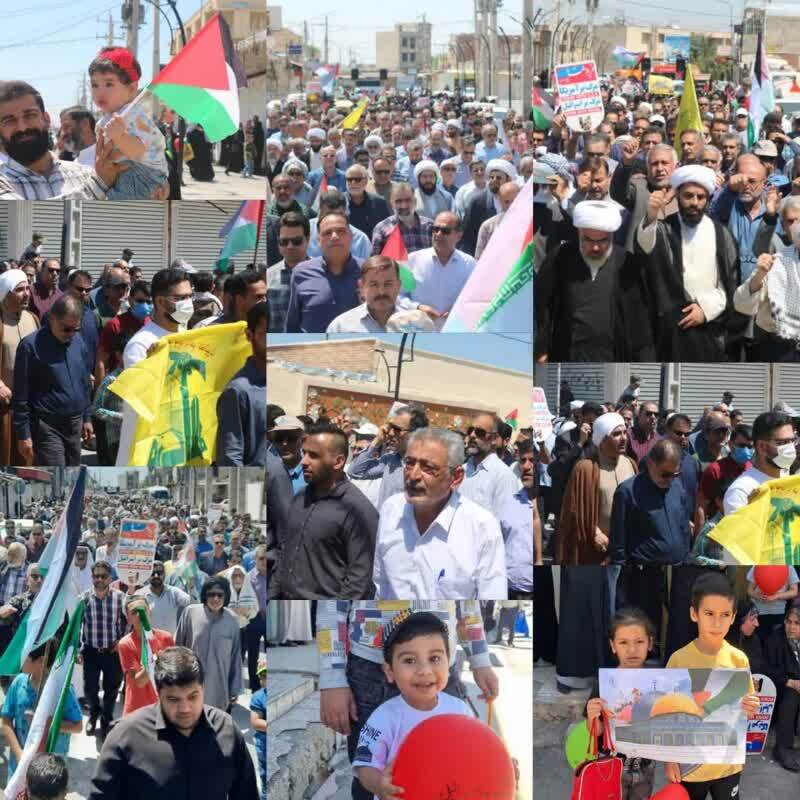 مجلس التنسیق للدعایة الاسلامیة، يشيد بالمشاركة الملحمية لأهالي خوزستان، في مسيرات يوم القدس العالمي