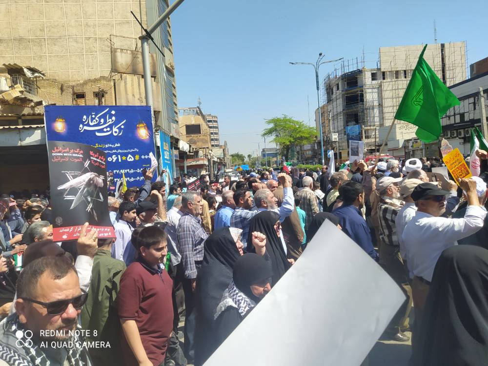 في جميع انحاء خوزستان؛ انطلاق مسيرة يوم القدس العالمي بعنوان"طوفان الاحرار"