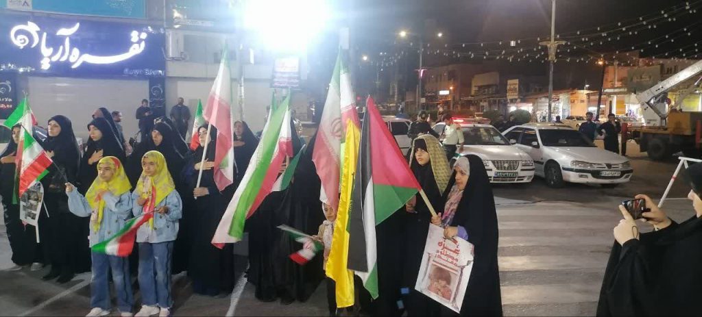 أهالي الاهواز، يجتمعون لادانة اعتداء الكيان الصهيوني على القنصلية الايرانية بسوريا+صور