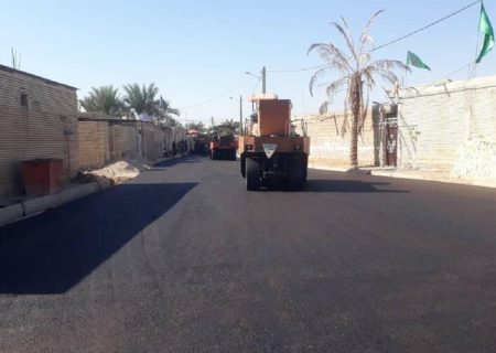 تبلیط طرق 1600 قرية في خوزستان